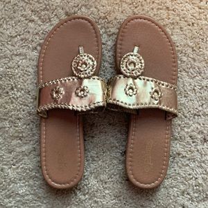 Palms gold sandals size 9